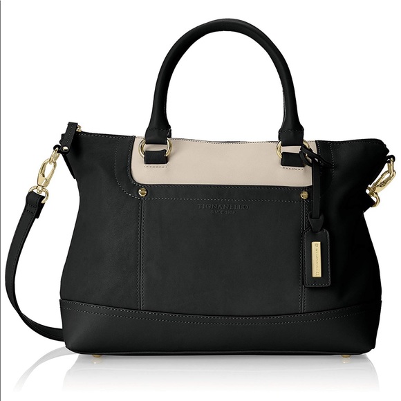 Tignanello Handbags - Tignanello Smooth Operator Satchel black/eggshell